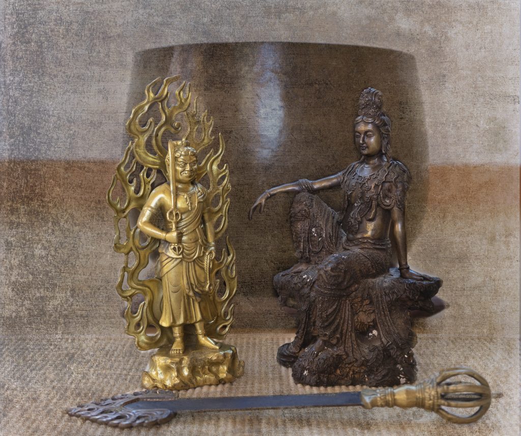 Japanese Buddhist Bodhisattvas, Fudo & Kwan Yin