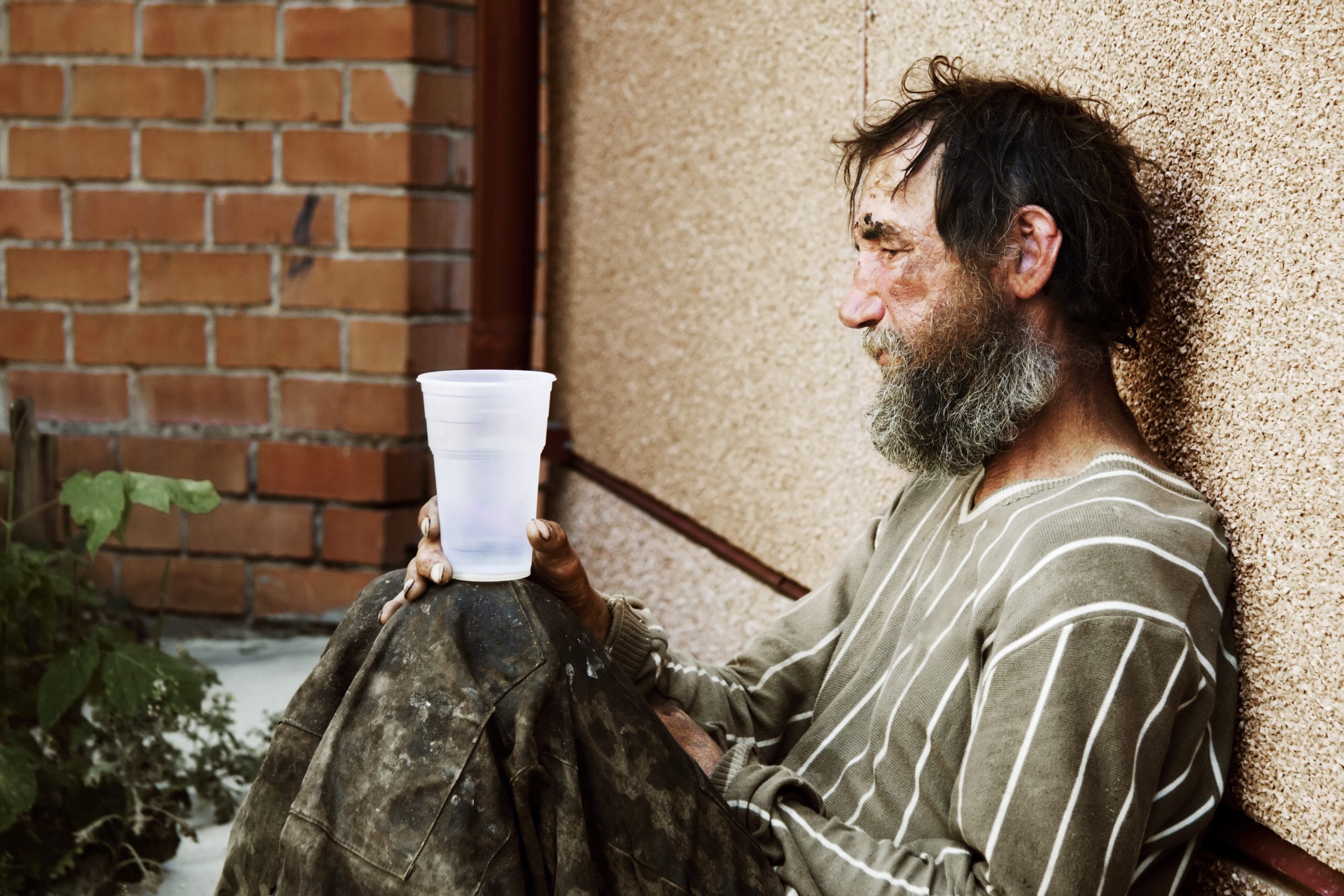 Despair of homeless.
